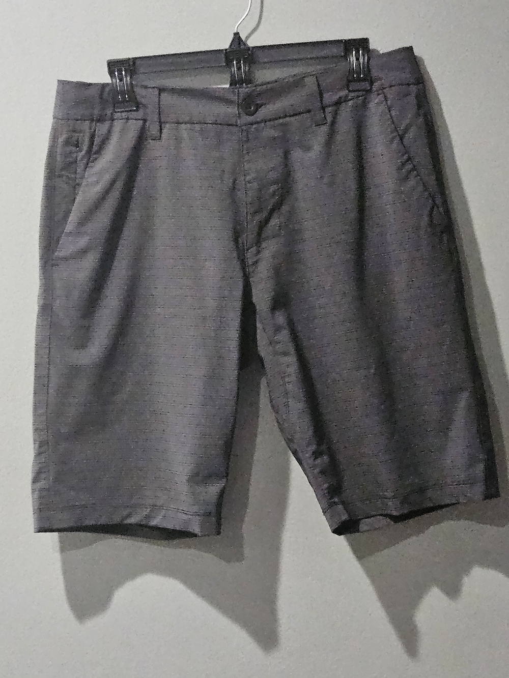 Men's Gray Classic Quick Dry Adjustable Waist Lightweight Shorts